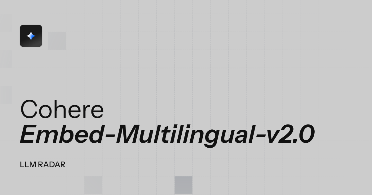 Introducing Cohere Embed-Multilingual-v2.0: A State-of-the-Art Multilingual Embedding Model