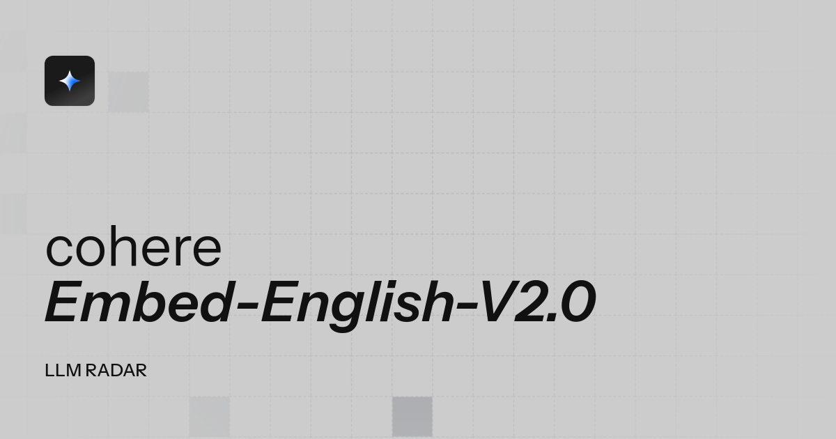 Exploring Cohere's Embed-English-V2.0: A Classic Embedding Model for English Texts